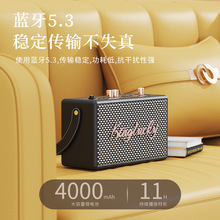 S16蓝牙音箱2025新款家用客厅环绕无线k歌复古马歇尔音响便携定制