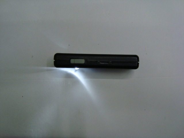 珠宝放大镜 文镇镜片压克力镜片手持灯源LED灯黑色塑料壳带皮套