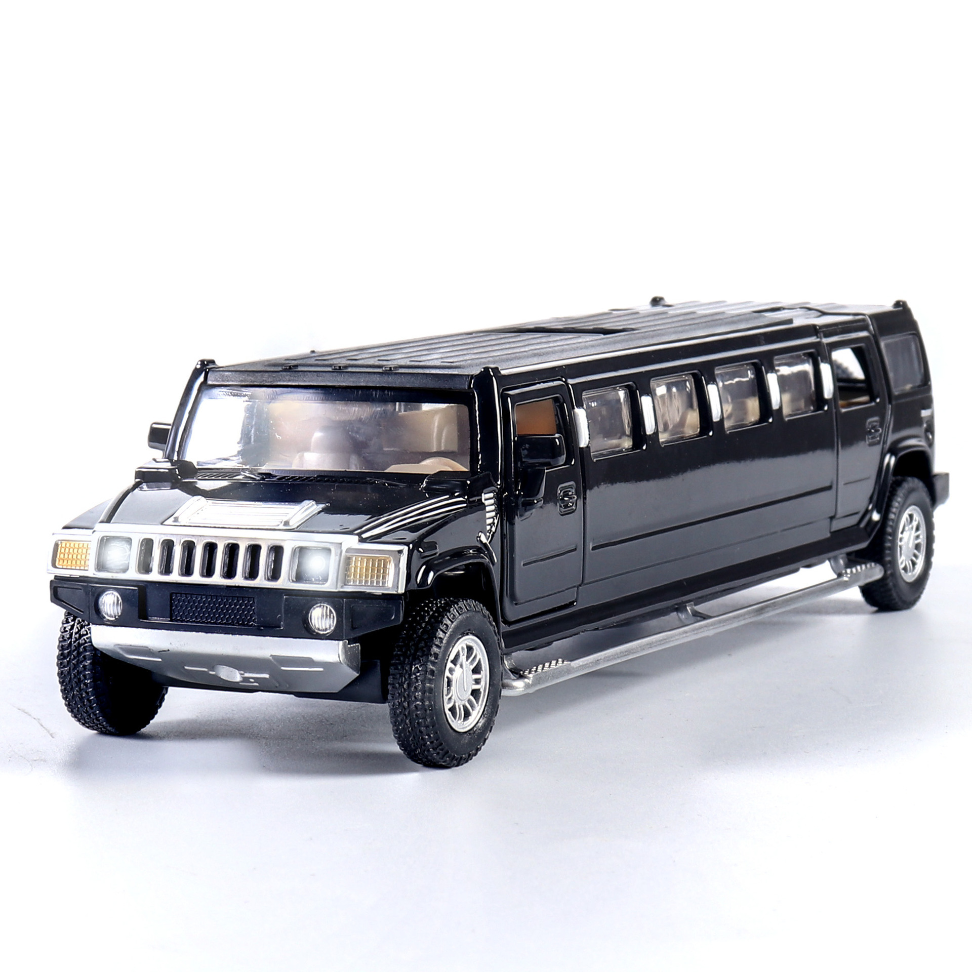 （散装）仿真1比32加长悍马53135儿童玩具合金汽车模型摆件带声光