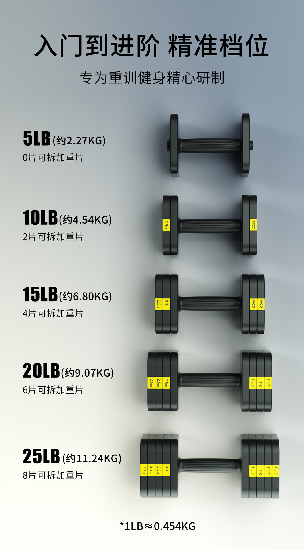 Adjustable Dumbbells Solid Cast Iron Plates Men Women Home Fitness Equipment Set