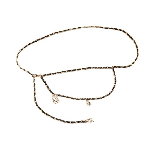 Metal skirt suit small fragrant waist chain fashion sense belt rope hot girl chain accessories  new trend