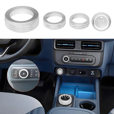 Knob Decorative Ring Volume – Other Automotive Interior Supplies - 25-mavericks-maverick-silver-5-piece-set