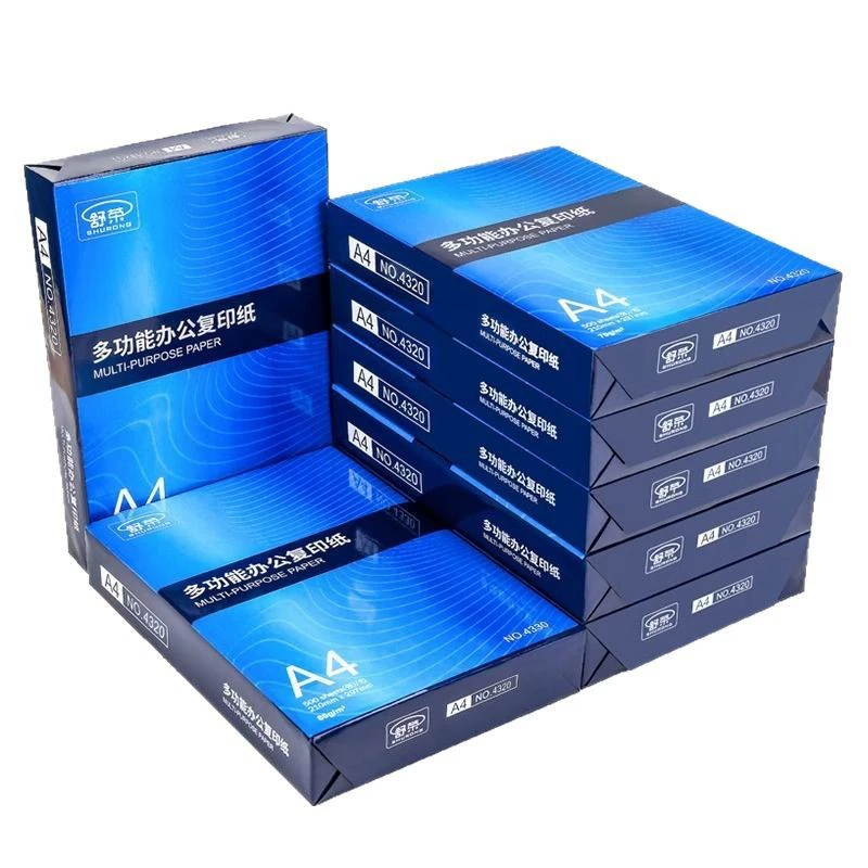 Бумага для копирования A4 Shurong 70g/80g классическая 500 листов, бесплатная доставка, черновая белая бумага, ваучерная бумага A4 для печати