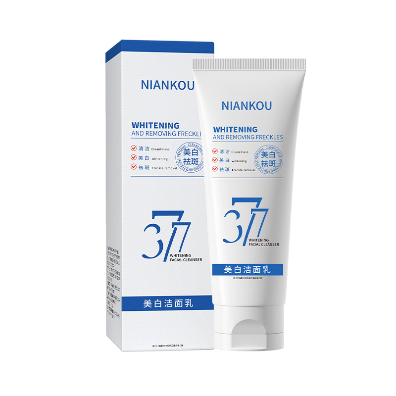 377美白焕亮滋润洁面乳舒缓深层清洁补水保湿水光提亮嫩肤洗面奶|undefined