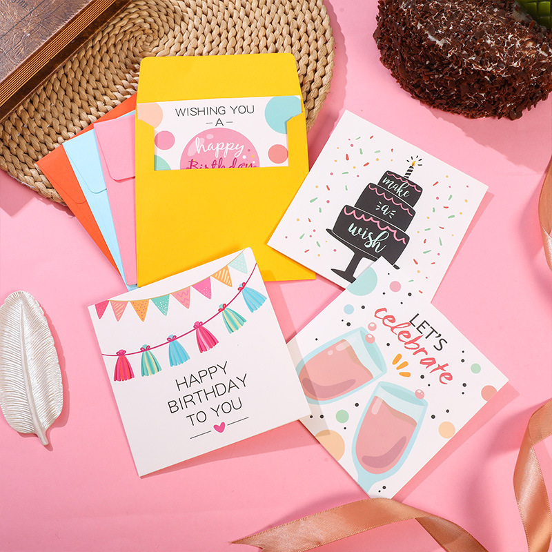 Cute Style Birthday Cute Cartoon Letter Paper Card
