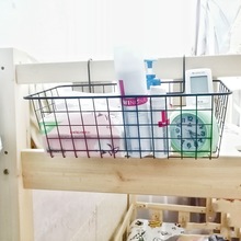 铁艺多功能床头杂物收纳篮超市铁网挂篮阳台窗台挂篮