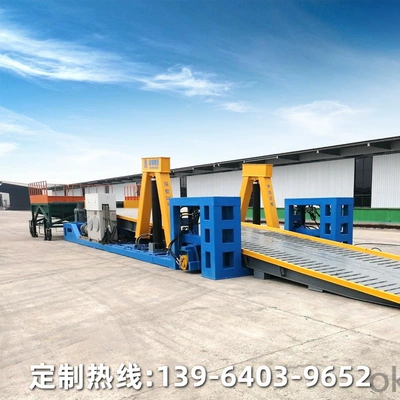 Single-turnover container turnover machine Avtomobil fırlanan platformaları
