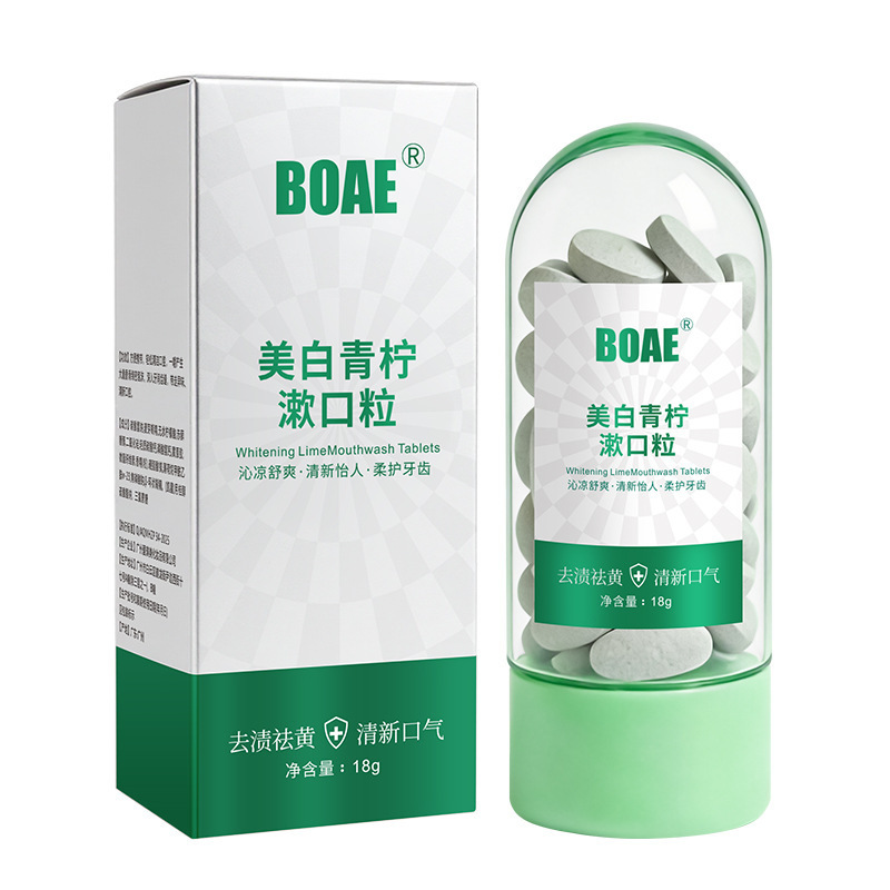 Enjuague bucal gránulos de pasta de dientes portátil enjuague bucal limpiador de dientes blanqueador oral fragante sólido probiótico fabricante de pasta de dientes image 8