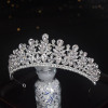 Retro high-end hair accessory for princess, wedding dress for bride, European style