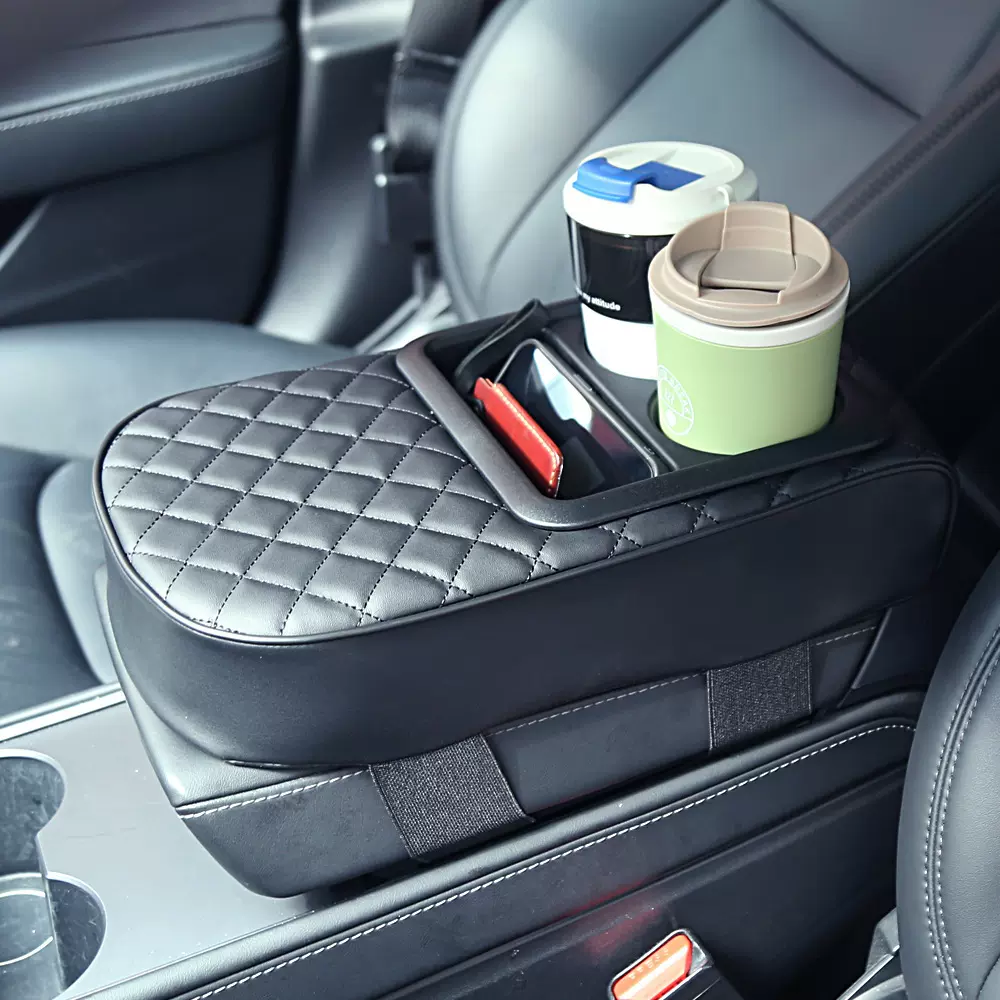 多功能汽车扶手箱垫车用杯架储物扶手箱增高垫车载扶手垫四季通用