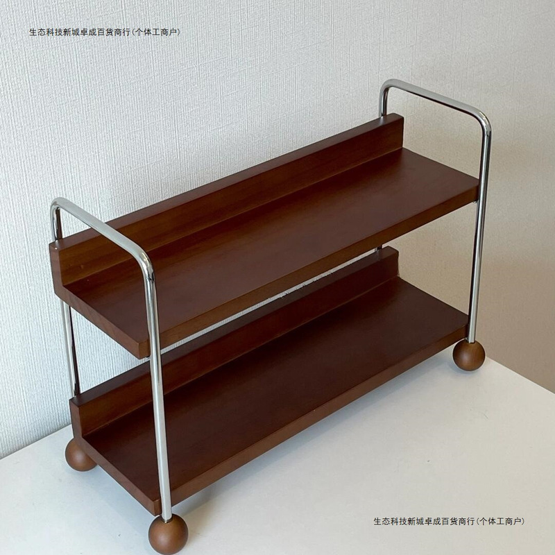 中化妆品储物架架子置物架感床头玩具收纳架杯架桌面轻奢古风药盒|undefined