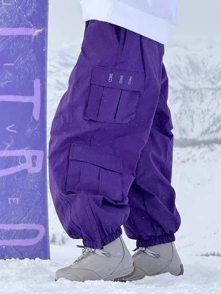 Snowbit Outdoor 3L plus size Snowboard Pants for Men and Women Loose Thickened Warm Waterproof Breathable