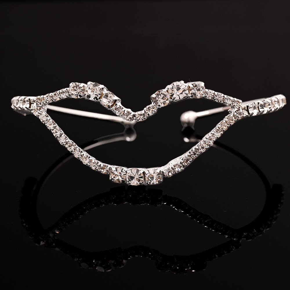 Moda nueva pulsera de labios alta sensación simple polsera de diamante temperamento accesorios Bracelet mujer