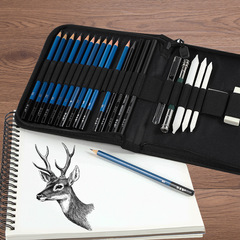 24-piece beginner sketch set, mechanical pencil case, art painting pencil tool set, Amazon best-selling item, wholesale
