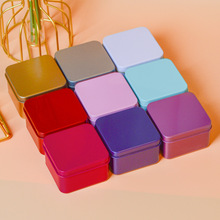 现货创意马口盒正方形铁盒喜糖头饰回形针金属包装盒工厂