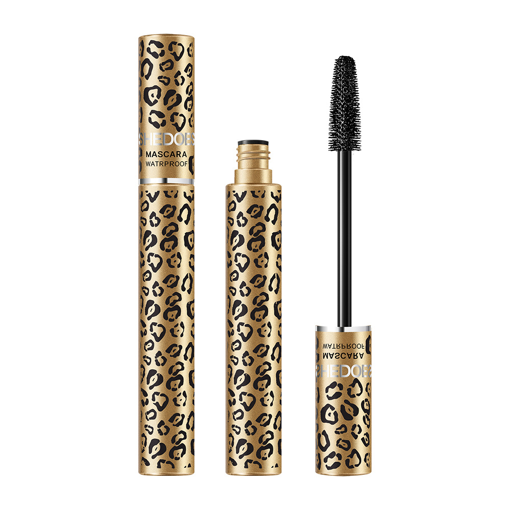 Transfronterizo exclusivo SHEDOES leopardo máscara impermeable, fácil de quitar el maquillaje, no se desvanece, estirado, curvilíneo natural, denso