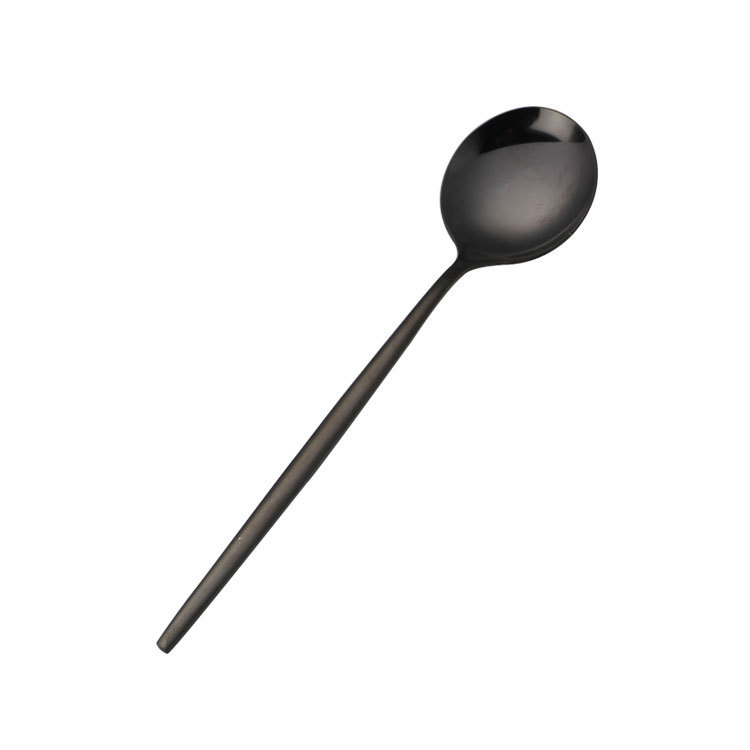 검은색 테이블 스푼
