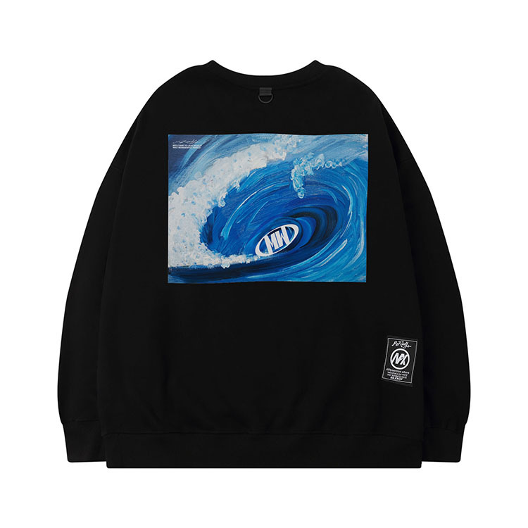 Pull col rond MAXWDF pour homme et femme, ample, style couple, velours épais, style Harajuku B2056J_voghion.com