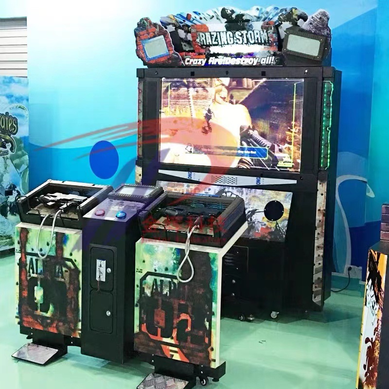Nueva máquina de juego que funciona con monedas simulación de tiro máquina de pinball gran videojuego comercial Ciudad doble máquina de pistola máquina de juego de disparos