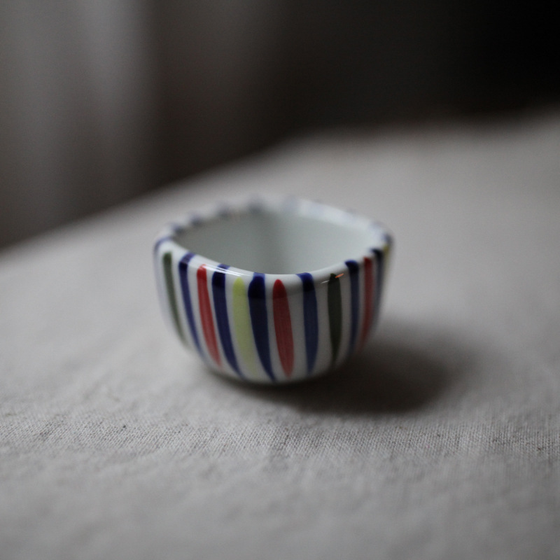 Ten grass iron bowl diameter 5.4 height 3.5CM