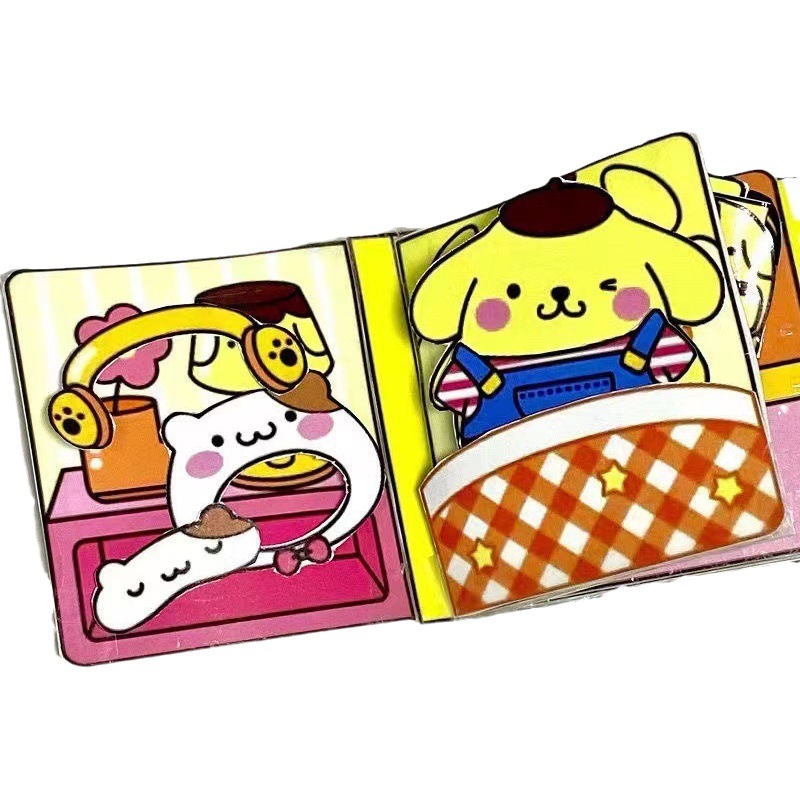 Coolomi melodía libro silencioso Descompresión de corte libre de mano de corte de juguete para niños material de DIY bolsa de cambio de libro