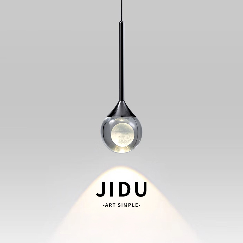 Master Bedroom Bedside Chandelier Modern Simple Light Luxury Restaurant Lamp Design Crystal Ultra-Small Chandelier Living Room Background Wall