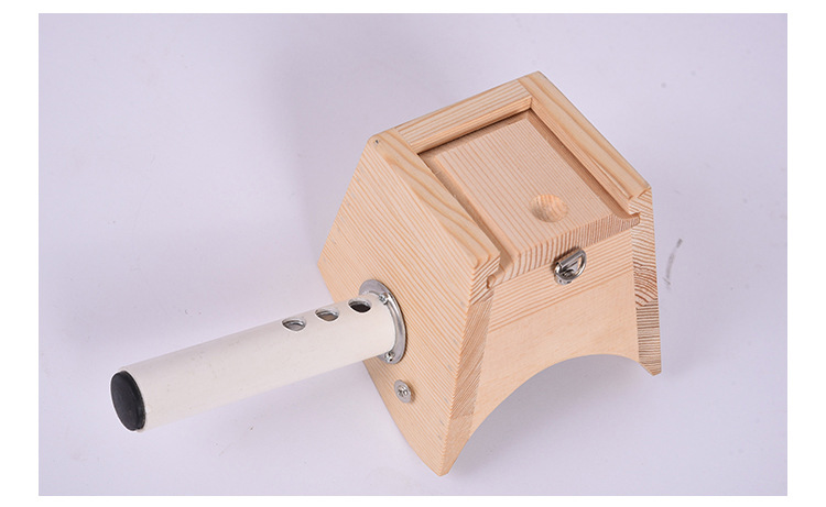Portable Wooden Moxibustion Box Neck and Shoulder Warming Device for Home Moxa Therapy in use