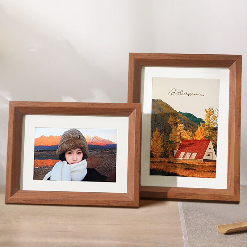 Nordic Minimalist Wooden Photo Frame 6inch 7inch 8inch A4 Photo Wall Hanging Home Decoration Photo Frame Picture Frame Display Stand Wholesale