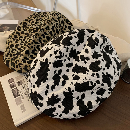 Japanese Retro Milk Texture Forward-Bearing Women's Large Brim Reverse-Worn Beret Hat, Shows Face Slimming, Versatile, Artist Newsboy Hat
