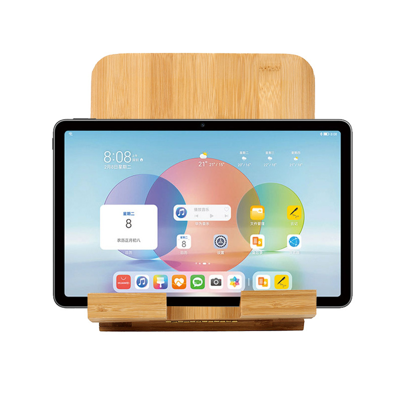 Al por mayor de bambú soporte la tableta nueva exótica cama escritorio plegable artesanía en stock láser LOGO
