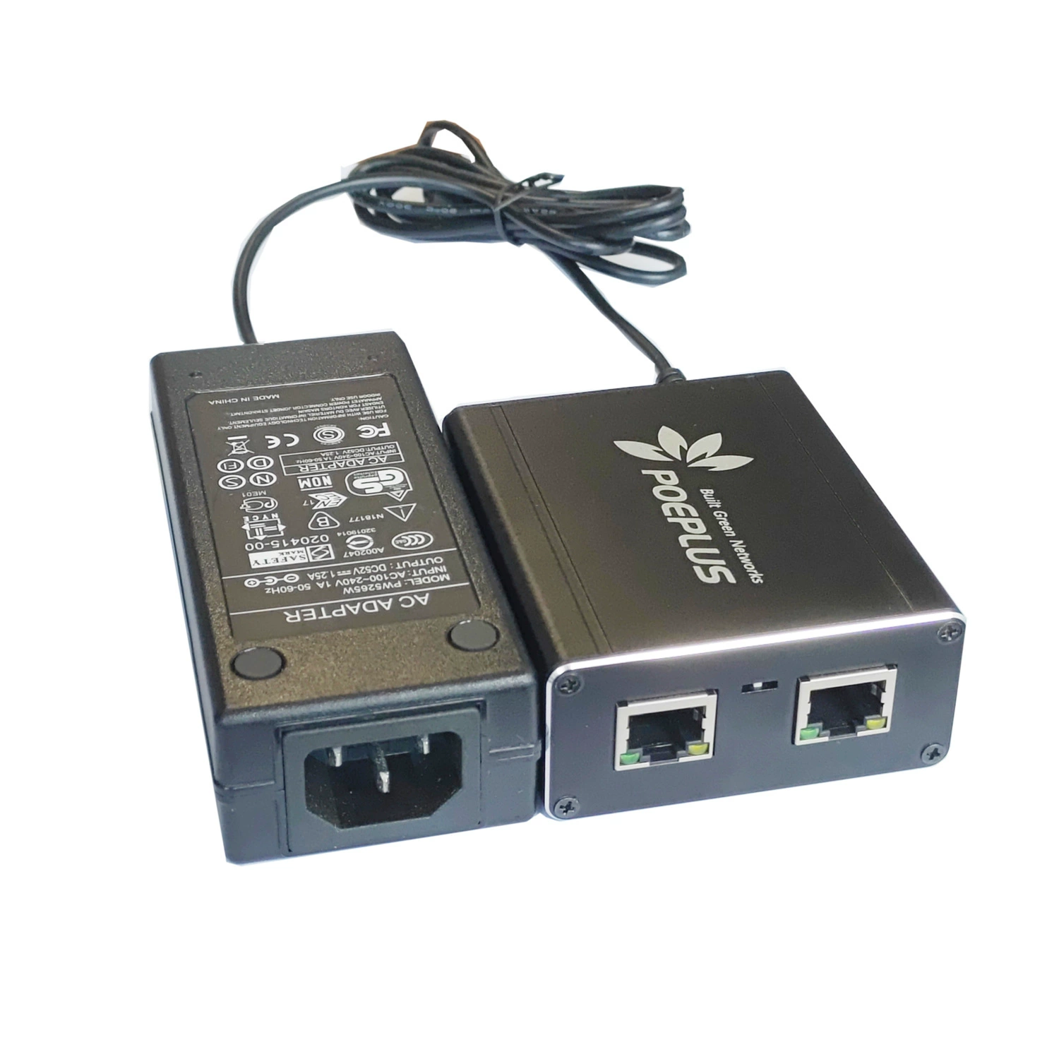 2-портовый гигабитный коммутатор POE из алюминиевого сплава | 3-портовый гигабитный сетевой коммутатор | Поддерживает вход POE