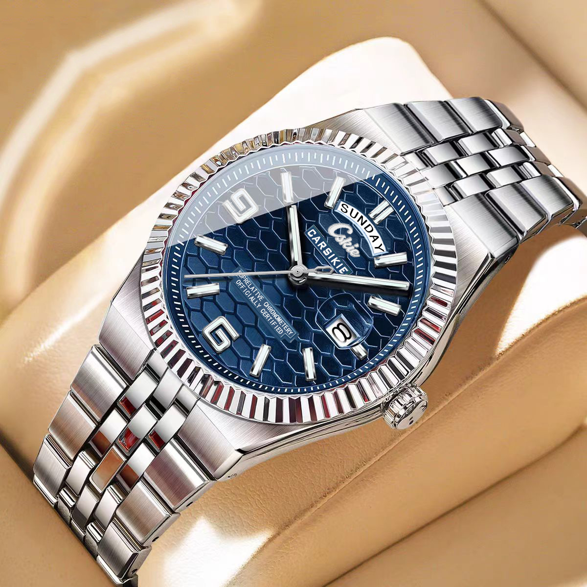 National Brand Watch for Elderly Women, Mothers, Luminous, Waterproof, Quartz Watch for Middle-Aged and Elderly Men, Couples, Valentine's Day Gift