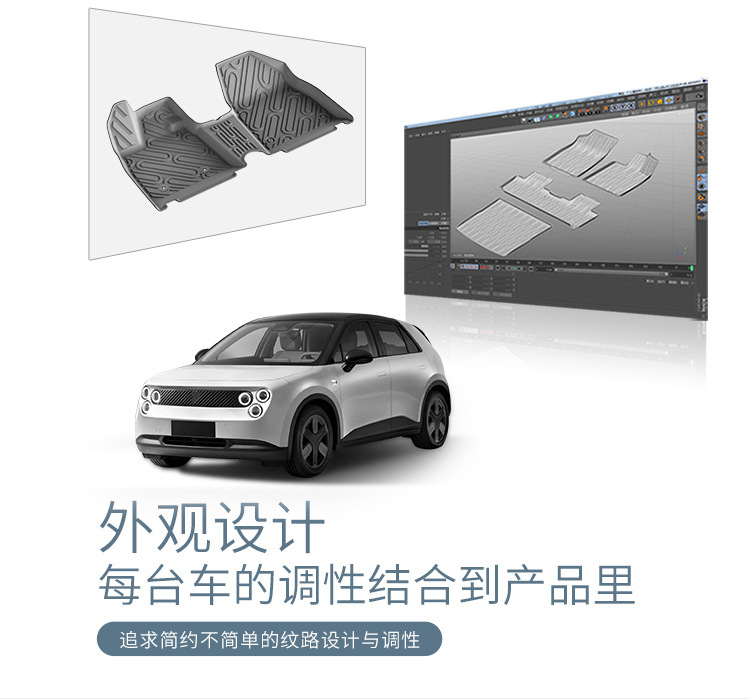 Suitable for 25 Models of Nio Firefly Car Floor Mats, Special Car Floor Mats, Tpe Floor Mats, Trunk Mats