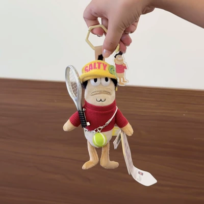 Pluş açarlıqlar — Bikini Bottom Resident Ugly-Cute - the-yellow-hat-tennis-player-is-so-bald-small-pendant-genuine-authorization