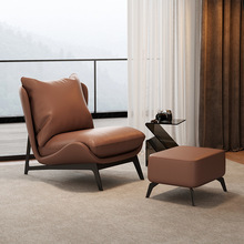 宾制意式极简单人休闲沙发椅懒人椅设计师客厅轻奢阳台网红单人椅
