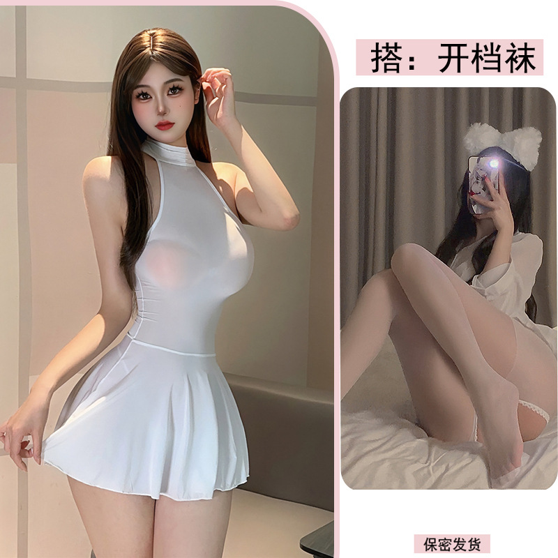 흰색 + 흰색 오픈 양말