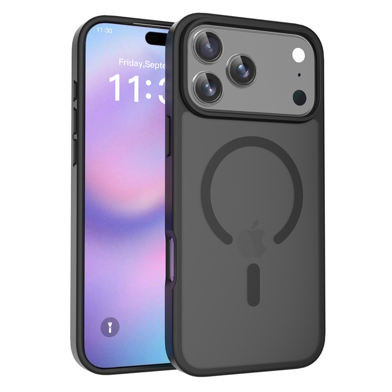 适用iPhone17Promax磁吸手机壳苹果17Air磨砂肤感保护套C开口防摔|undefined