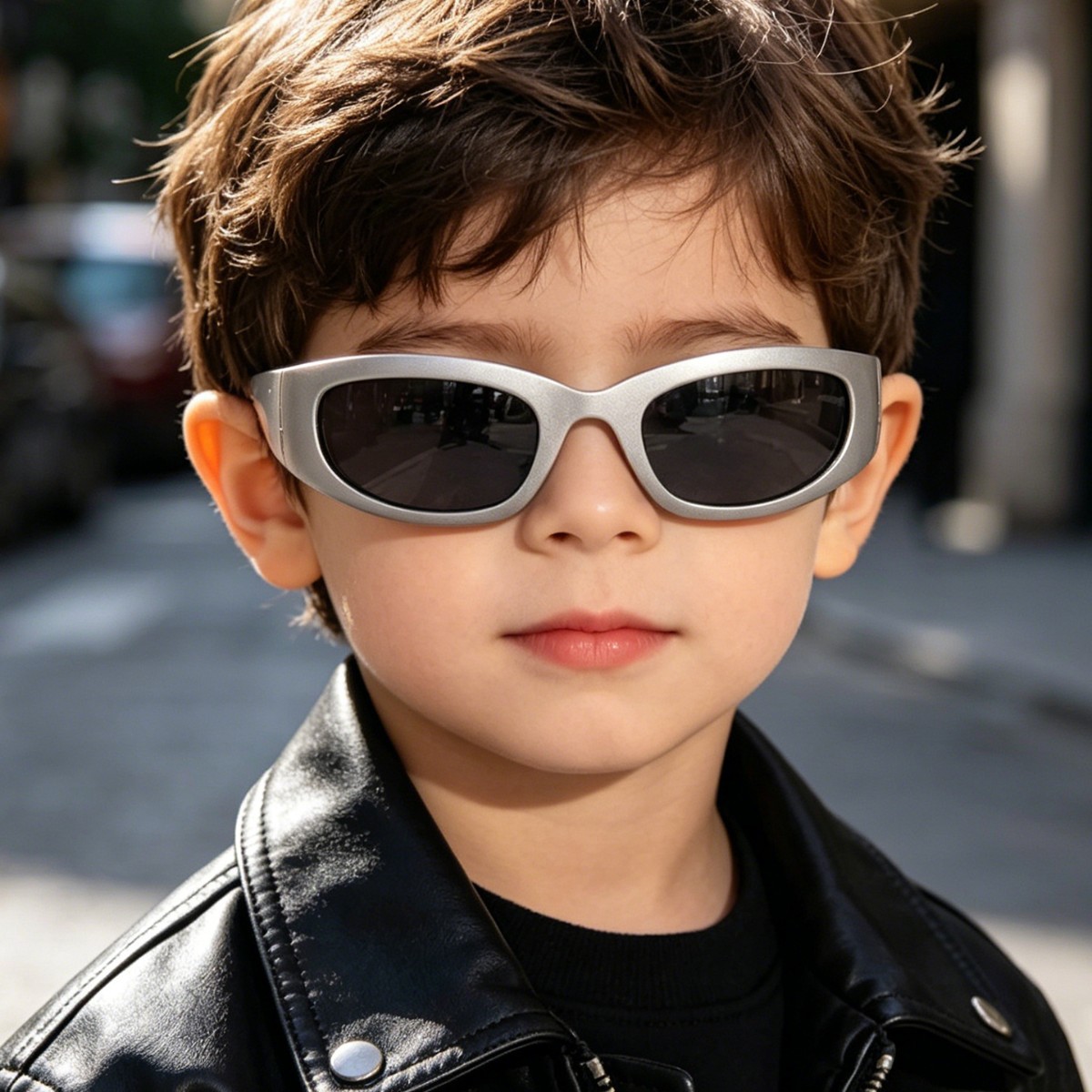 Nuevas gafas de sol deportivas para niños al por mayor, estilo YK, modernas, versátiles, para exteriores, con protección UV, de la marca Rainen