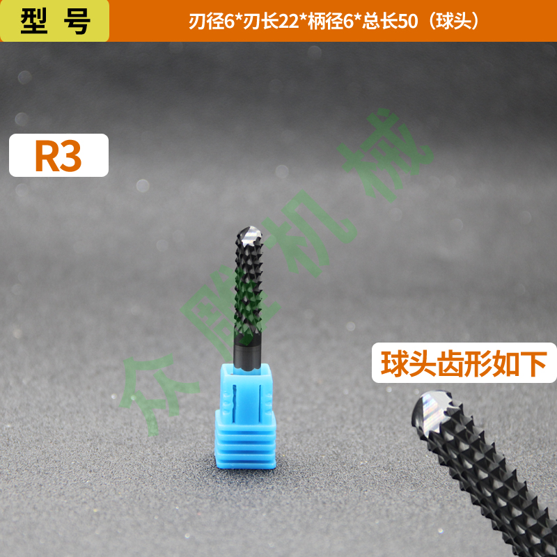 Cuchillo de maíz de acero de tungsteno recubierto de diamante DLC Fibra de vidrio Fibra de carbono FRP Fresa de piedra artificial de grafito