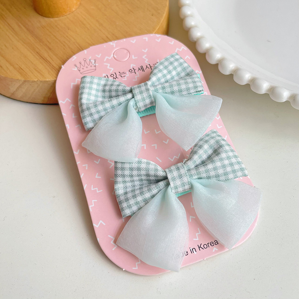 Bow Knot Pattern Women's Korean Style Bow Knot Polyester Hair Clip