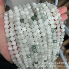 工場直販新疆天山翡翠ルースビーズアイス翡翠ブレスレット半完成ビーズ diy ジュエリーアクセサリー卸売