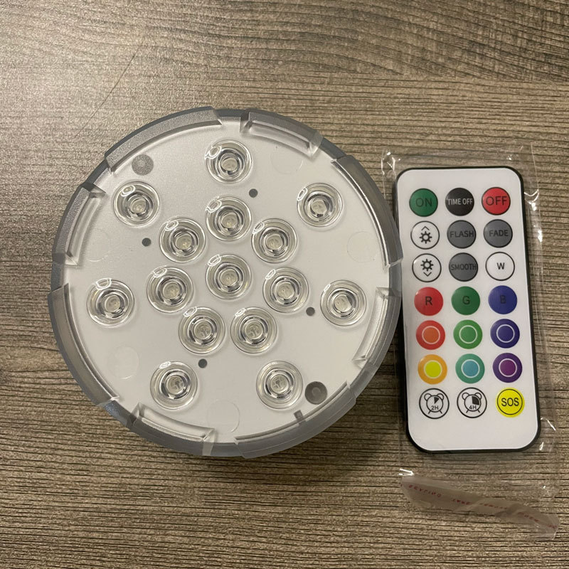 LED水底灯鱼缸水族箱防水RGB泳池灯水泵假山喷泉装饰潜水彩色灯光