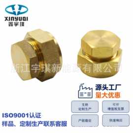 紫铜管卡套堵头22 19太阳能平板集热器堵帽