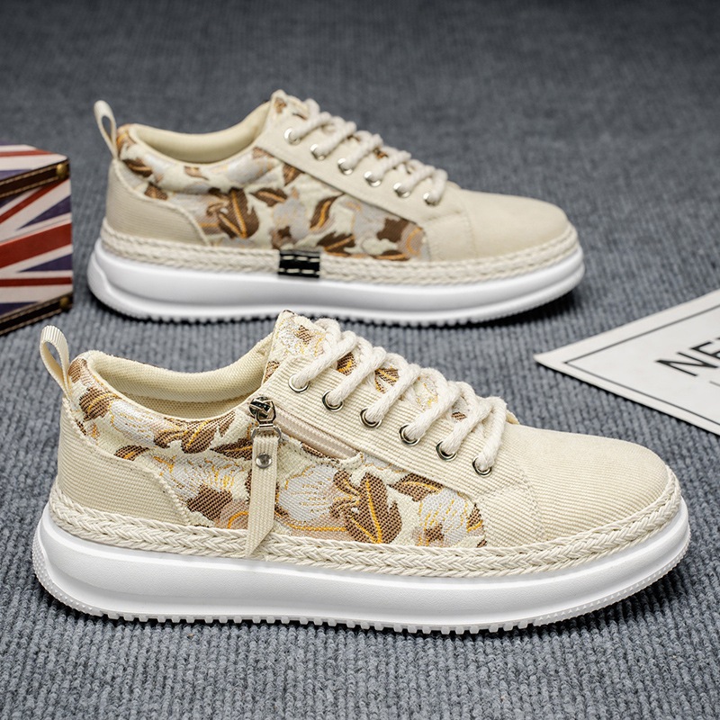 Zapatos de hombre Versión coreana de zapatos de moda de todo fósforo para hombre 2025 moda de nicho deportes zapatos casuales adolescentes estudiantes pana