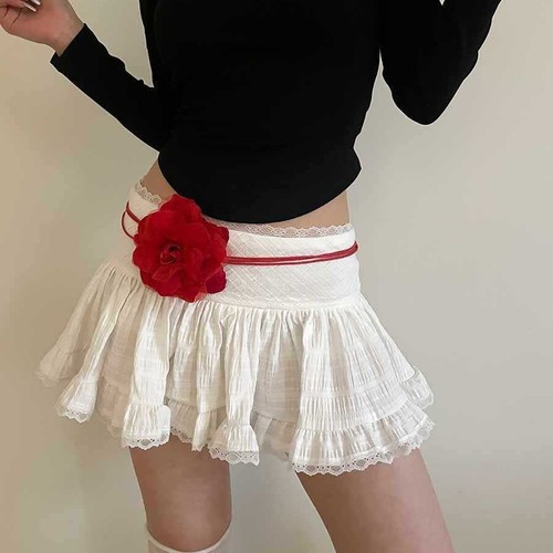 Stylish and Versatile Women's Sheer Belt with Floral Weaving, Sweet Tassel Decoration, Wax Rope Knot Waist Cincher, and Belt Chain