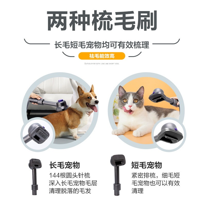 掃除機用ペットの毛吸引ヘッドアクセサリー、猫や犬の毛を吸う電動シェーバー、毛ブラシ、ケアモーター|undefined