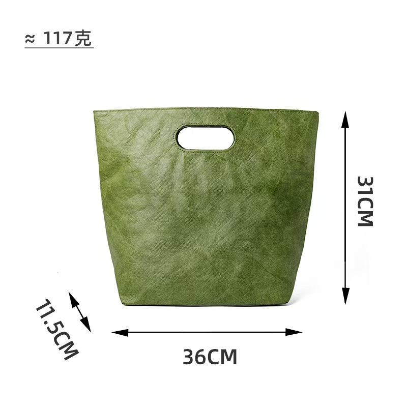 スポットレトロデュポン紙袋卸売防水ショッピングクラフト紙袋通勤バッグ揉みハンドヘルドギフトバッグ直販|undefined