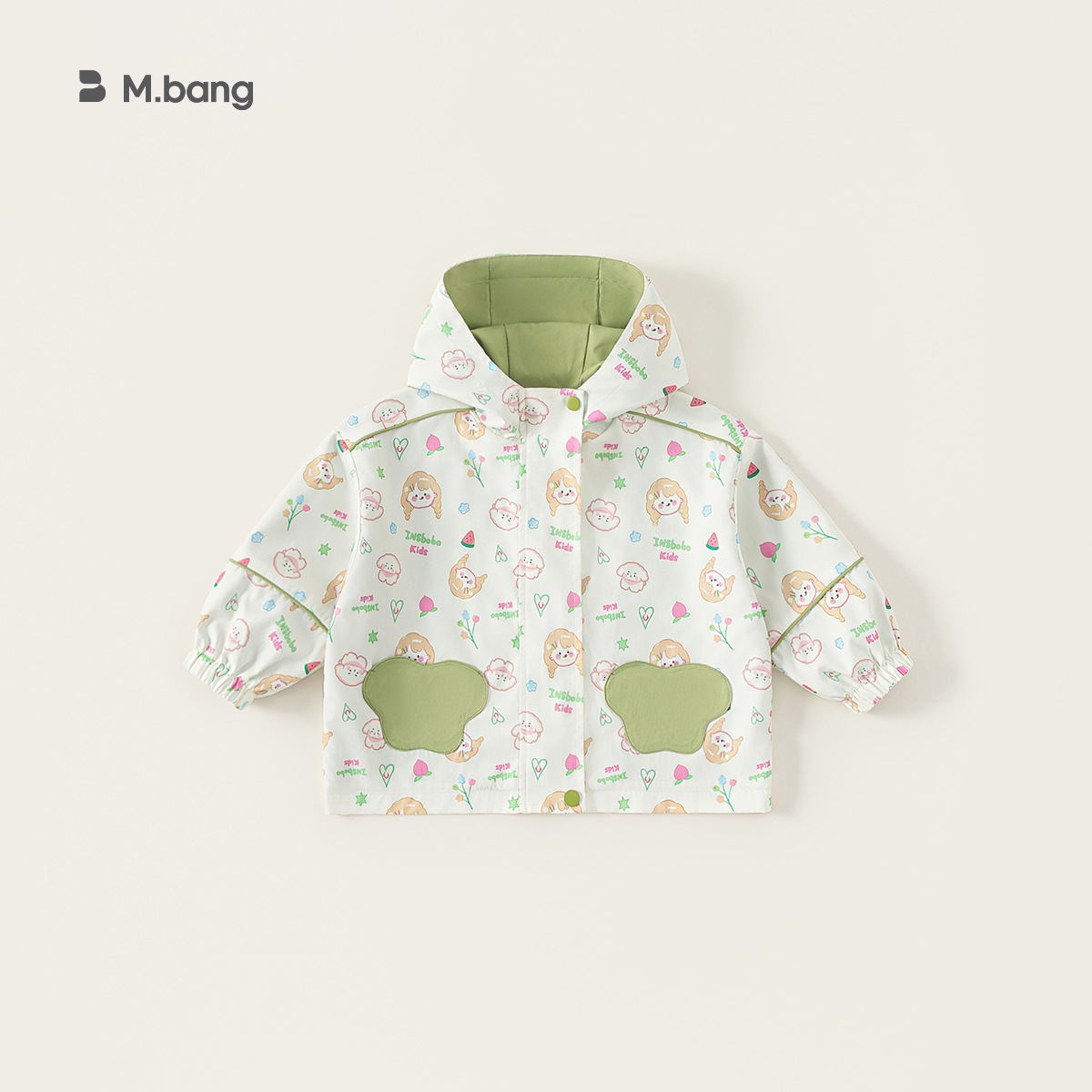 Estampado verde claro