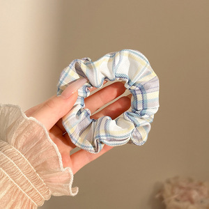 Dulce de alto nivel, anillo de cabello de intestino grueso, cordón de cabello de cola de caballo baja coreana, cordón de cabello grande, delicado, adornamiento de cabello de princesa de alto valor