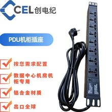 1U19Ӣ���X�Ͻ��f��PDU�Ų� 16A8λ 4000W ��ָʾ�� �C�����ò���